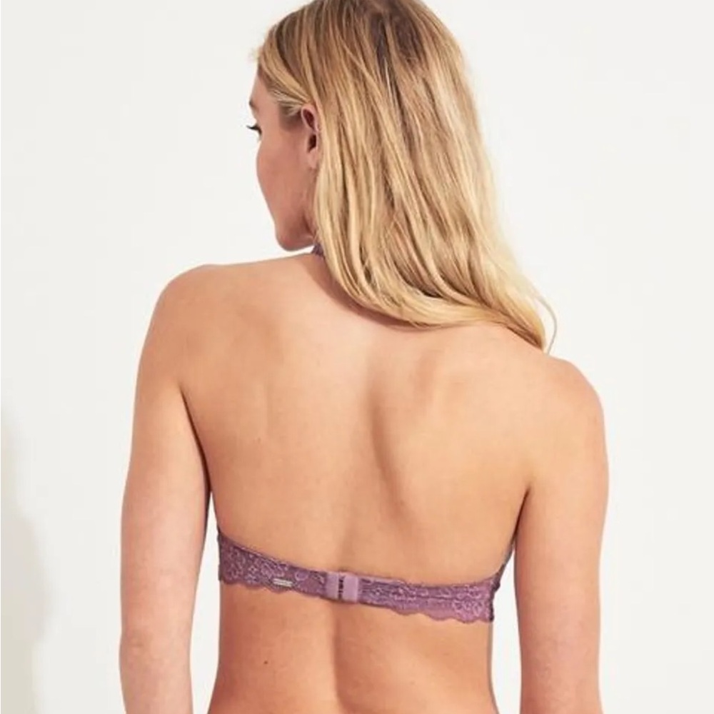 Gilly Hicks Purple Lace Halter Bra - Picture 3 of 3